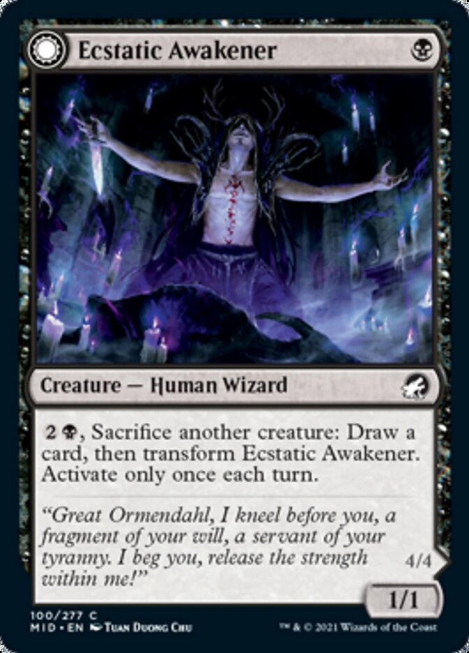 Ecstatic Awakener // Awoken Demon [Innistrad: Midnight Hunt] | Tacoma Games