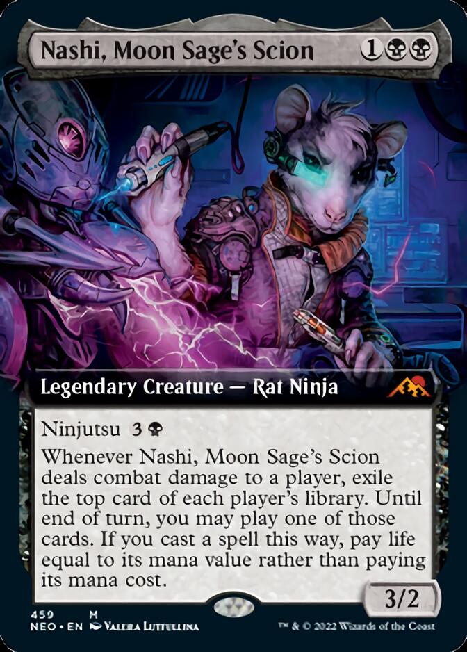 Nashi, Moon Sage's Scion (Extended Art) [Kamigawa: Neon Dynasty] | Tacoma Games