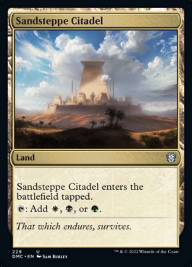 Sandsteppe Citadel [Dominaria United Commander] | Tacoma Games