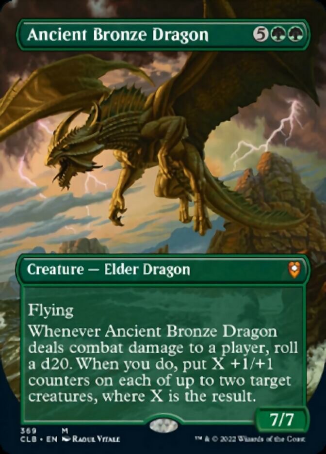 Ancient Bronze Dragon (Borderless Alternate Art) [Commander Legends: Battle for Baldur's Gate] | Tacoma Games