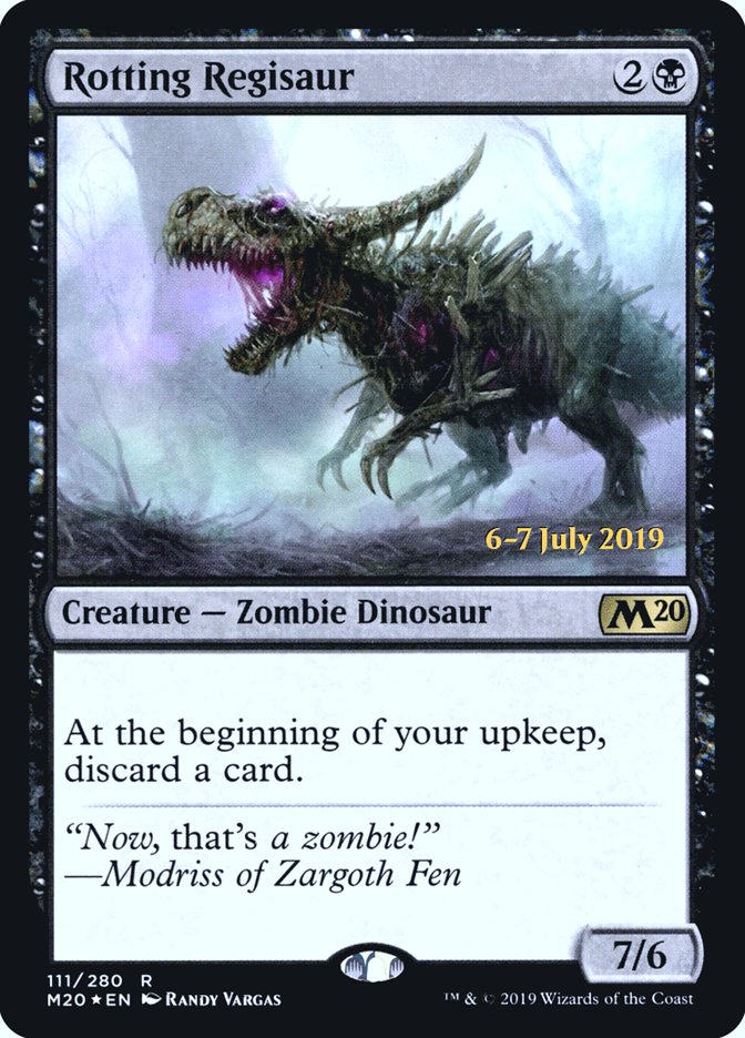 Rotting Regisaur  [Core Set 2020 Prerelease Promos] | Tacoma Games