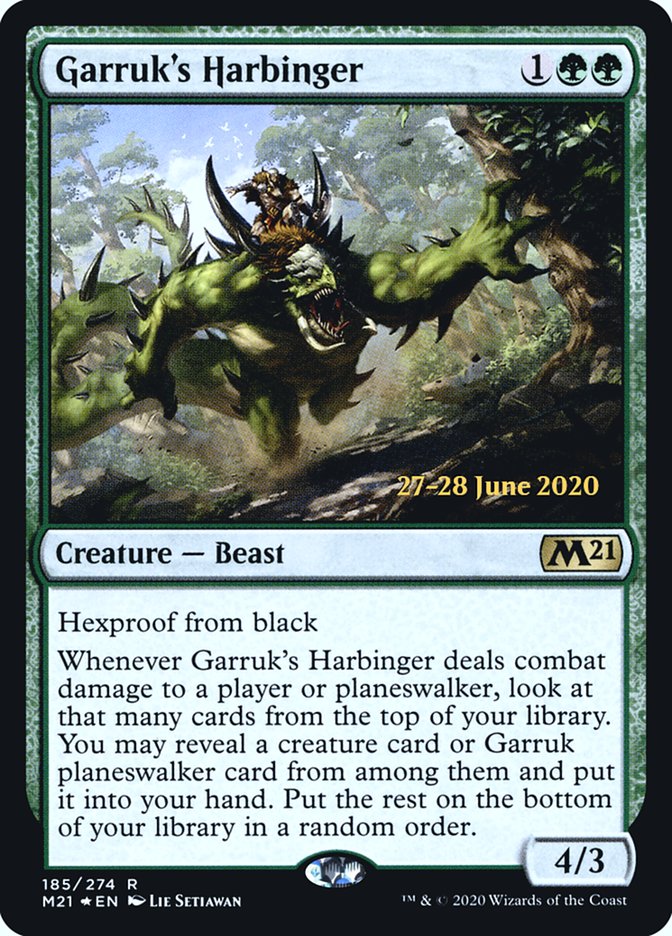 Garruk's Harbinger  [Core Set 2021 Prerelease Promos] | Tacoma Games