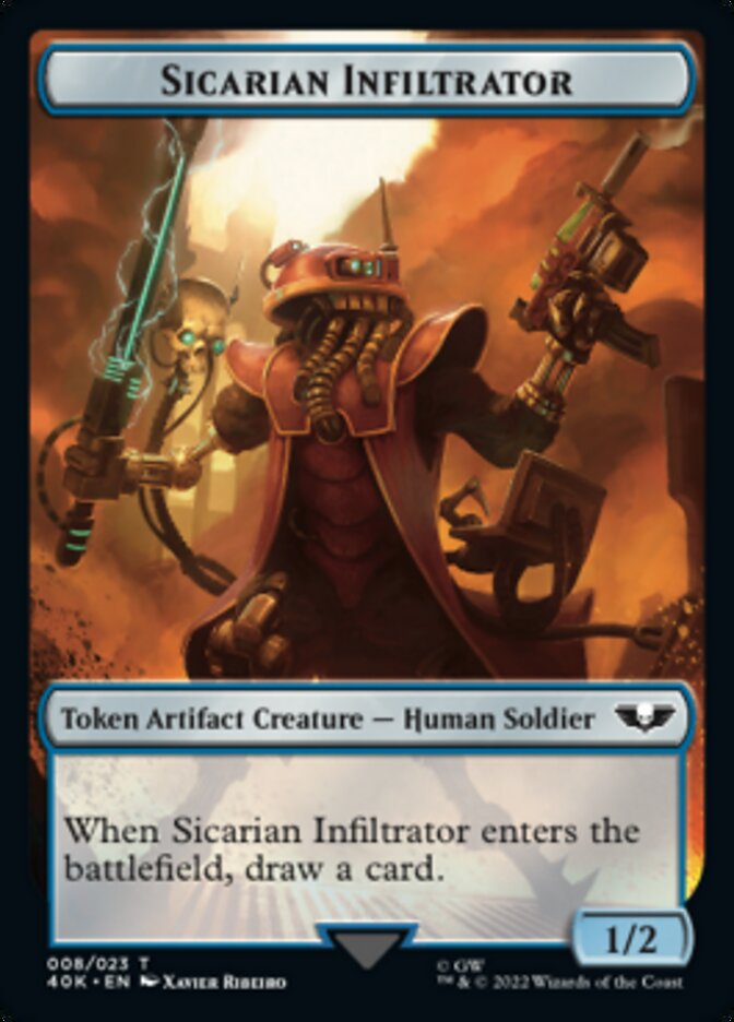 Soldier (003) // Sicarian Infiltrator Double-sided Token [Universes Beyond: Warhammer 40,000 Tokens] | Tacoma Games