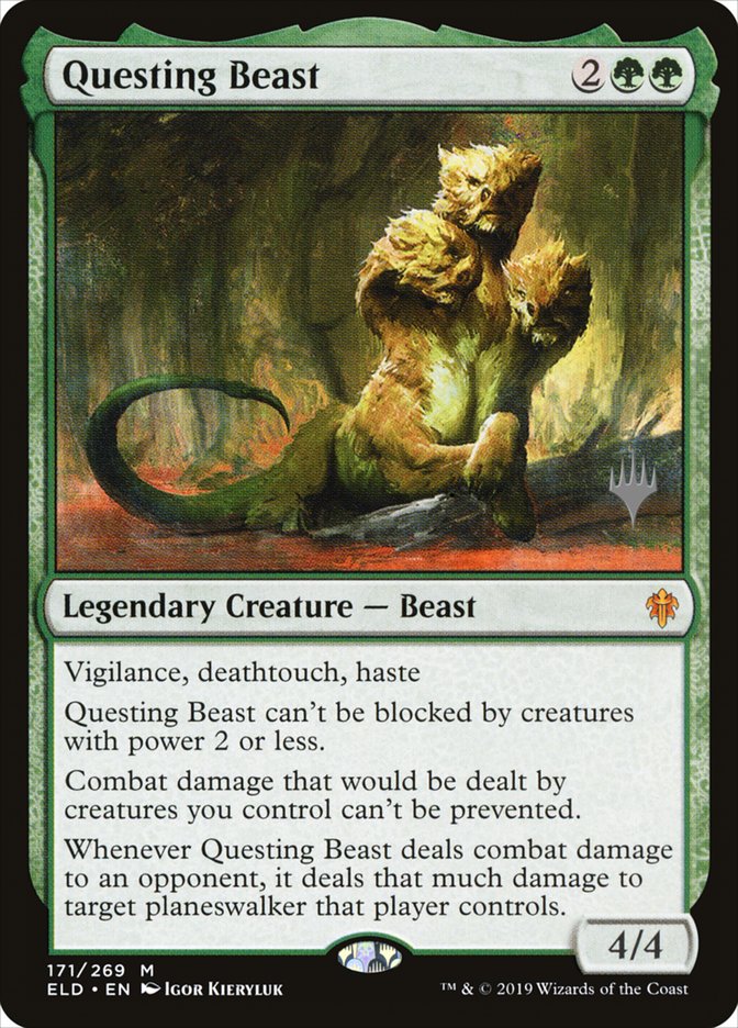 Questing Beast (Promo Pack) [Throne of Eldraine Promos] | Tacoma Games