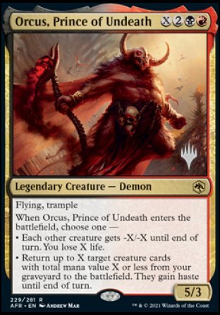 Orcus, Prince of Undeath (Promo Pack) [Dungeons & Dragons: Adventures in the Forgotten Realms Promos] | Tacoma Games