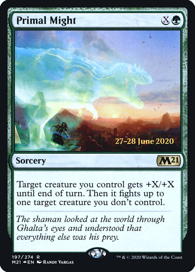 Primal Might  [Core Set 2021 Prerelease Promos] | Tacoma Games