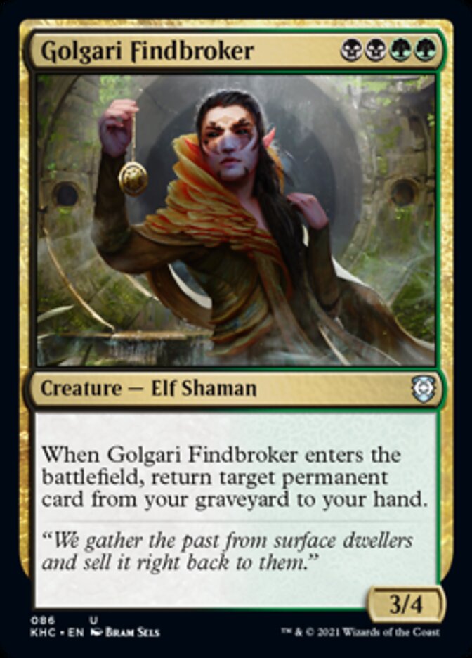 Golgari Findbroker [Kaldheim Commander] | Tacoma Games