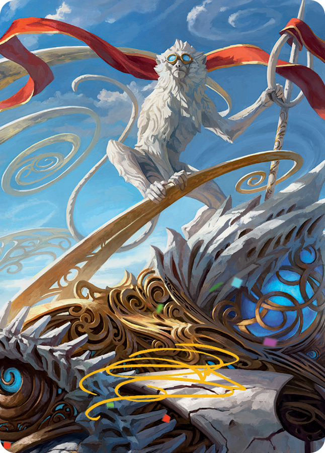 Ragavan, Nimble Pilferer Art Card (Gold-Stamped Signature) [March of the Machine Art Series] | Tacoma Games