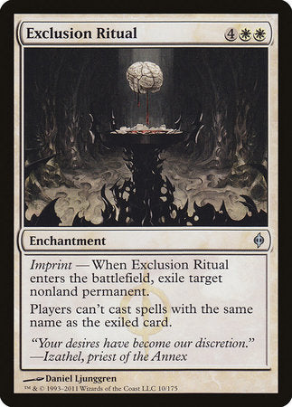 Exclusion Ritual [New Phyrexia] | Tacoma Games