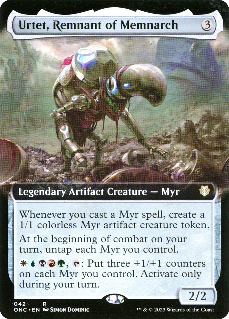 Urtet, Remnant of Memnarch (Extended Art) [Phyrexia: All Will Be One Commander] | Tacoma Games