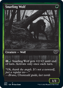 Snarling Wolf (486) [Innistrad: Double Feature] | Tacoma Games
