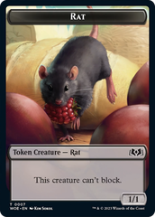 Rat // Food (0012) Double-Sided Token [Wilds of Eldraine Tokens] | Tacoma Games
