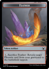 Feather // Servo Double-Sided Token [March of the Machine Commander Tokens] | Tacoma Games