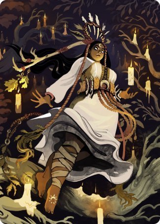 Candlegrove Witch 2 Art Card [Innistrad: Midnight Hunt Art Series] | Tacoma Games