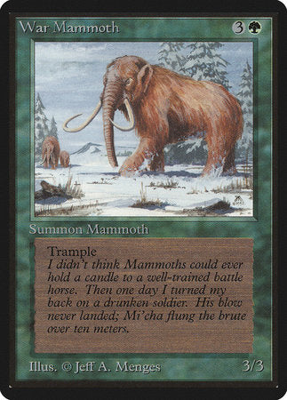 War Mammoth [Limited Edition Beta] | Tacoma Games