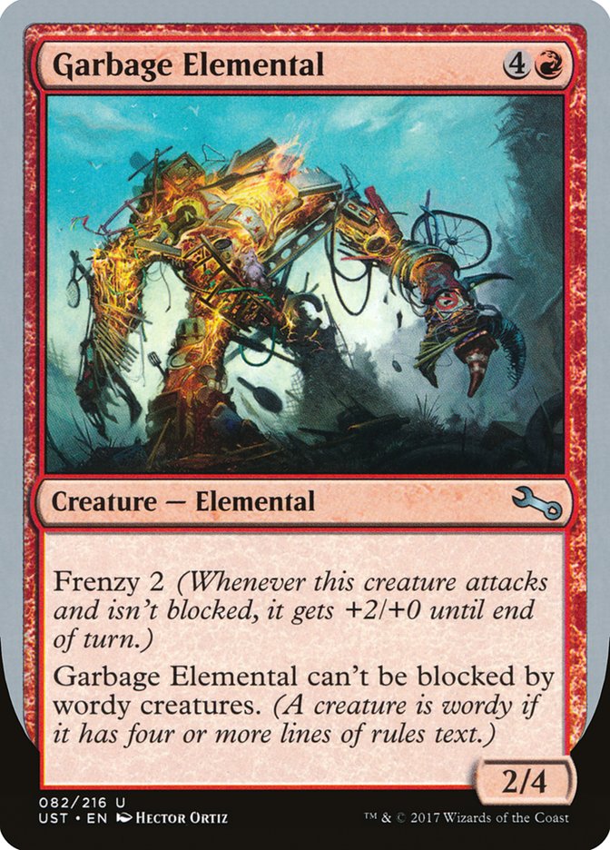 Garbage Elemental (2/4 Creature) [Unstable] | Tacoma Games