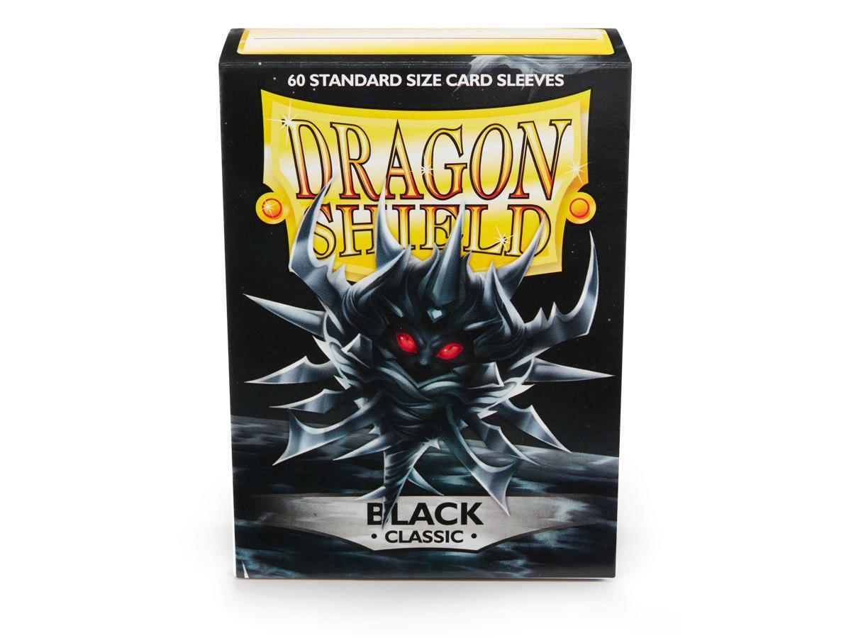 Dragon Shield Classic Sleeve - Black ‘Locus’ 60ct | Tacoma Games