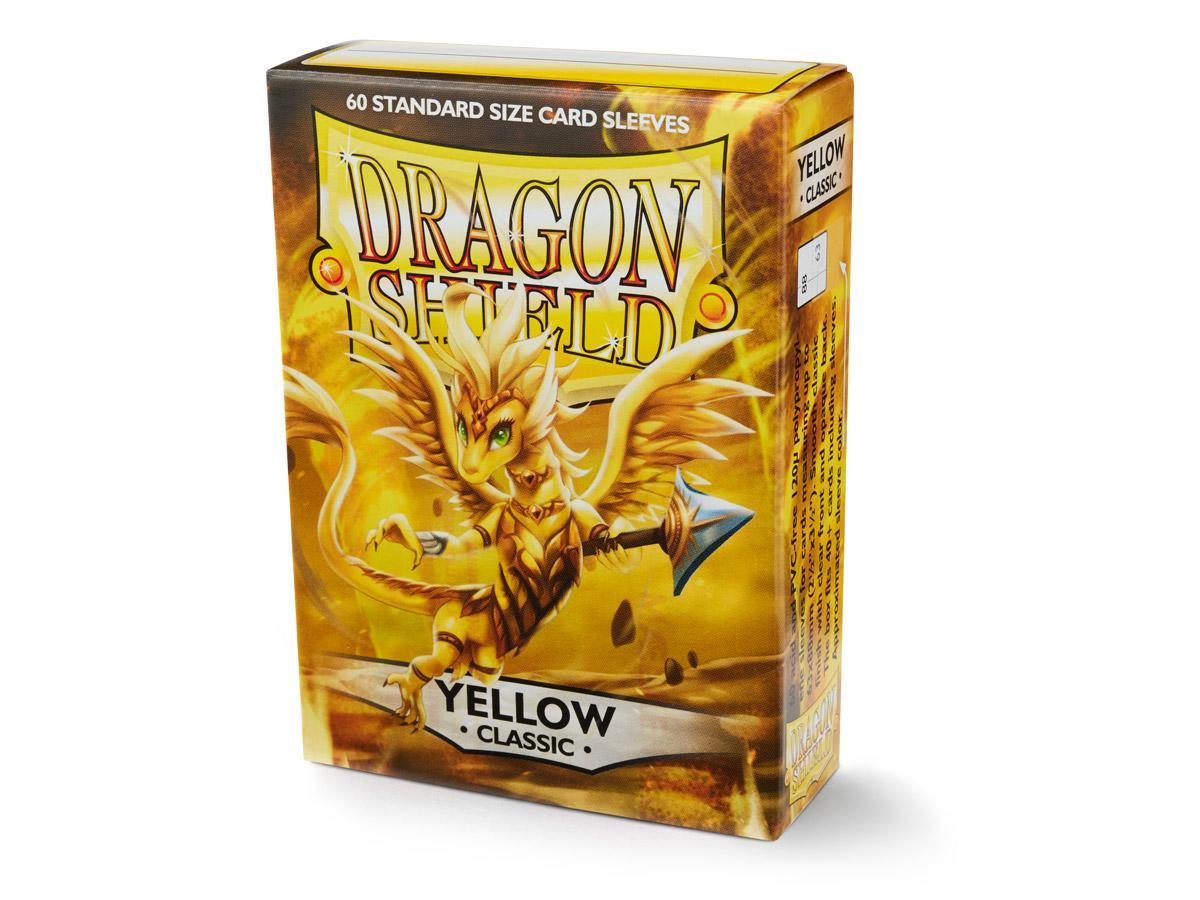 Dragon Shield Classic Sleeve - Yellow ‘Dorna’ 60ct | Tacoma Games