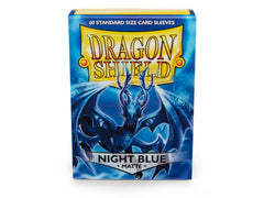 Dragon Shield Matte Sleeve - Night Blue ‘Xon’ 60ct | Tacoma Games