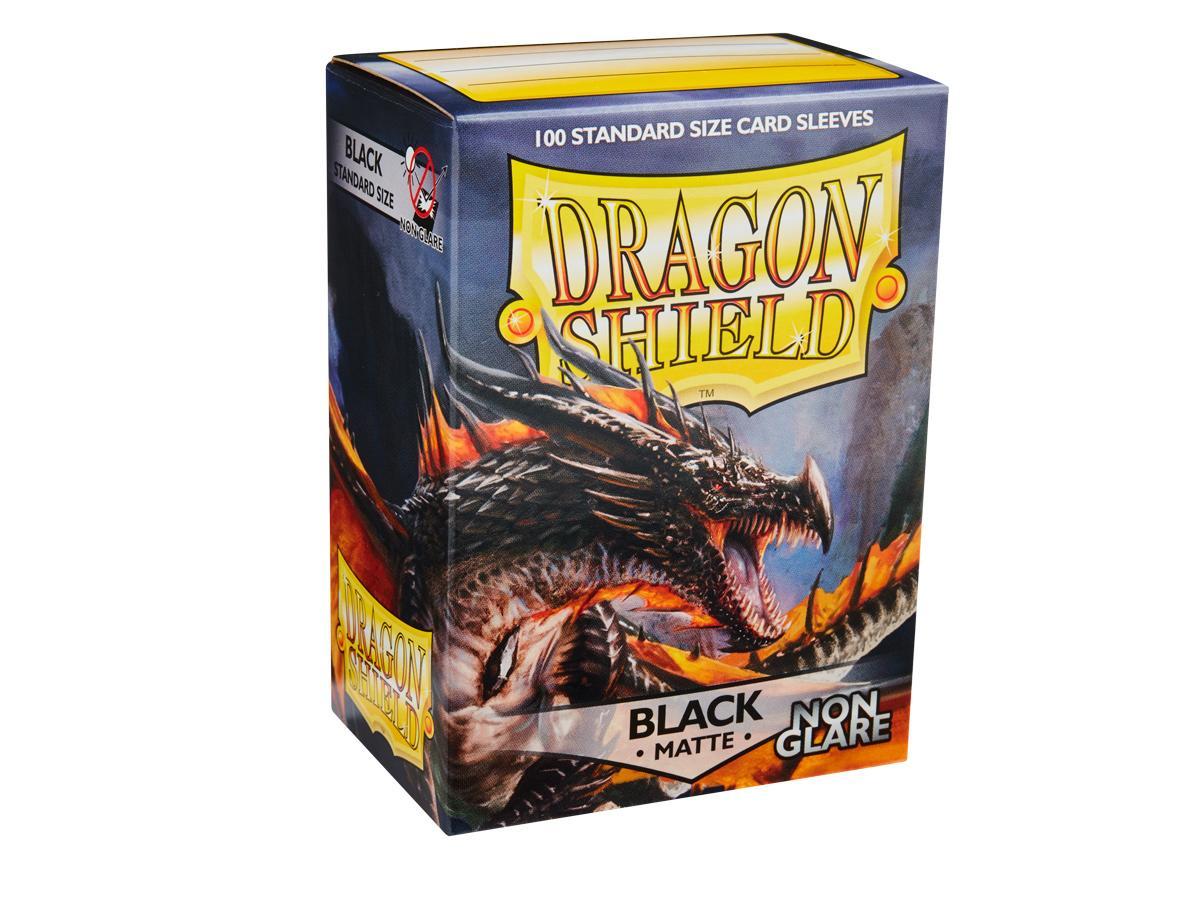 Dragon Shield Non-Glare Sleeve - Black ‘Amina’ 100ct | Tacoma Games