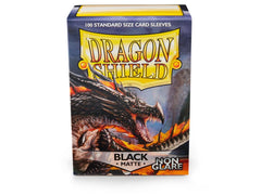 Dragon Shield Non-Glare Sleeve - Black ‘Amina’ 100ct | Tacoma Games