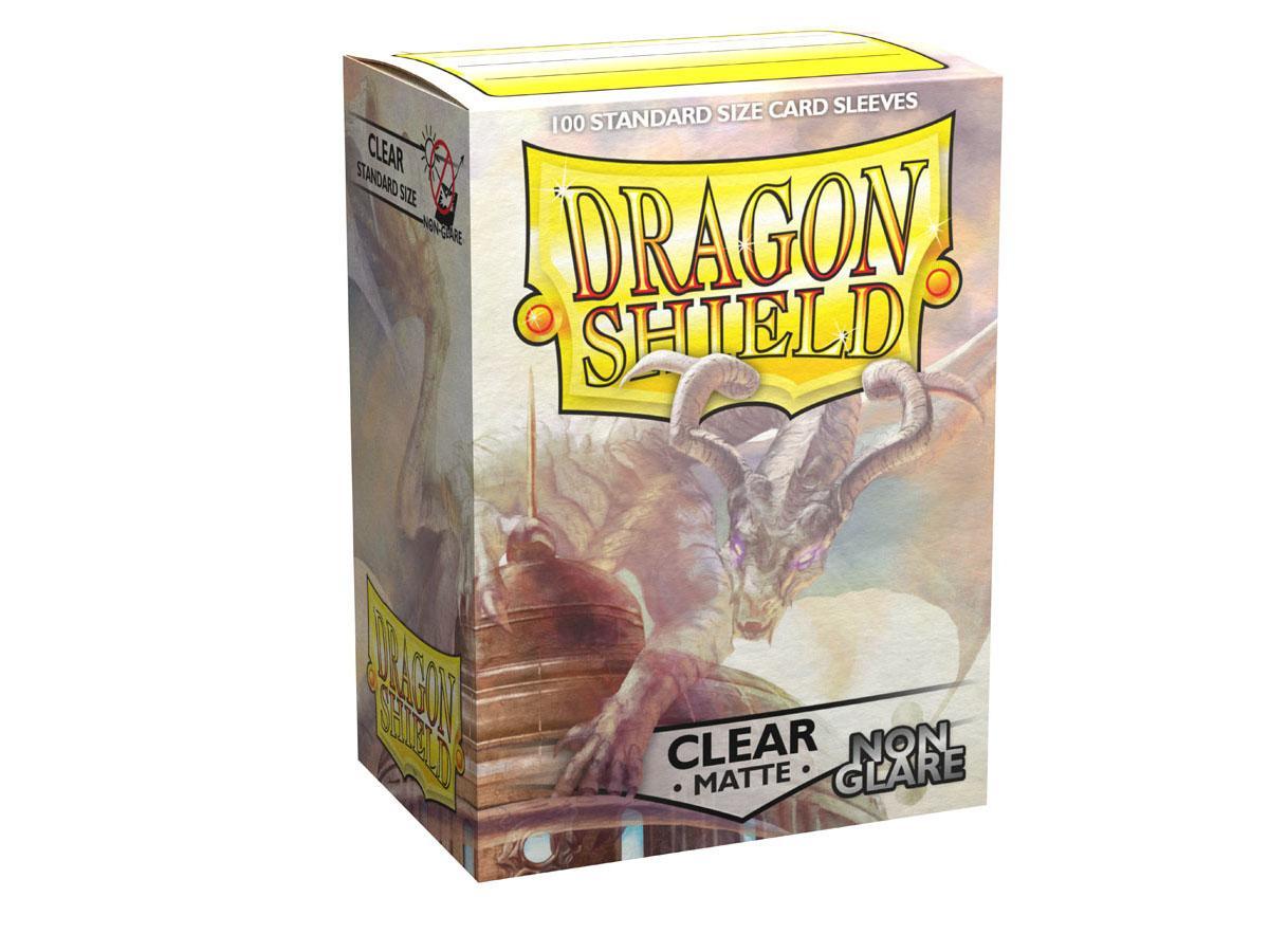 Dragon Shield Non-Glare Sleeve - Clear ‘Mantem’ 100ct | Tacoma Games