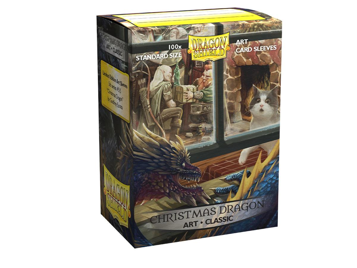 Dragon Shield Art Sleeve - ‘Christmas Dragon’ 100ct | Tacoma Games