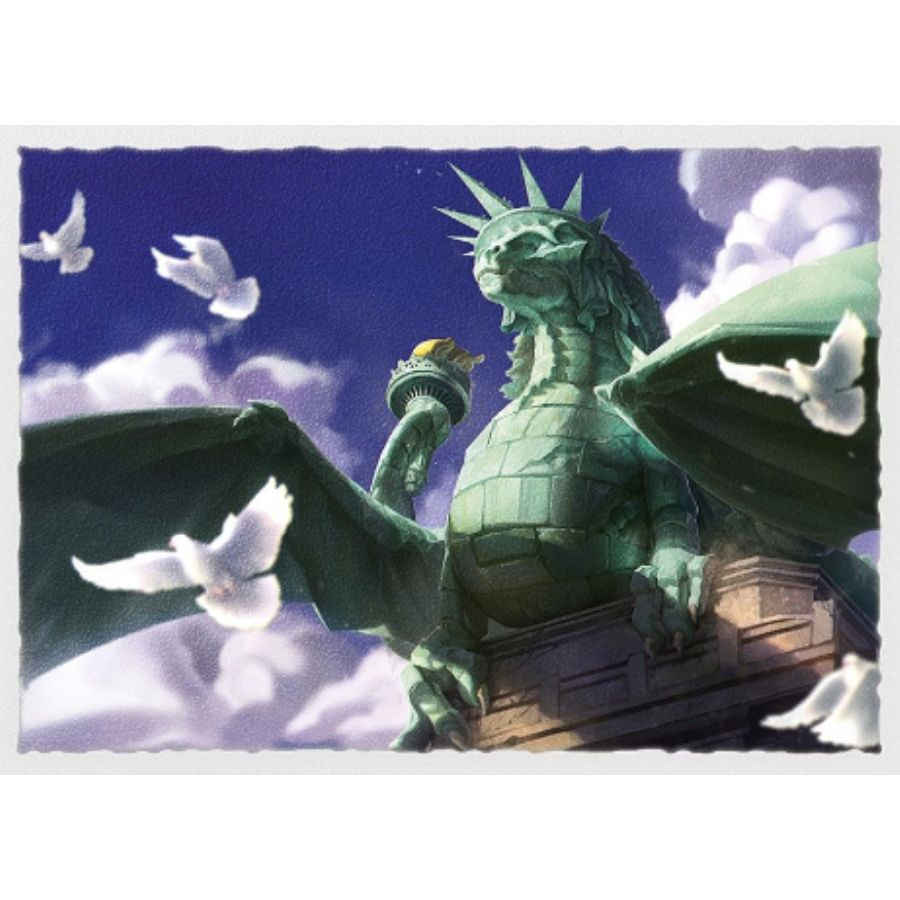 DRAGON SHIELD SLEEVES: MATTE ART: DRAGON OF LIBERTY (BOX OF 100) - LIMITED EDITION | Tacoma Games