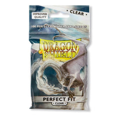 Dragon Shield Perfect Fit Sleeve - Clear ‘Sanctus’ 100ct | Tacoma Games