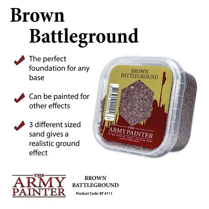 The ARMY PAINTER: Battlefields Essentials - Basing: Brown Battleground | Tacoma Games
