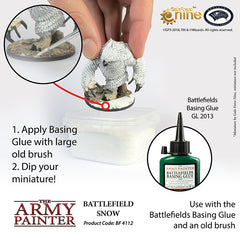 The ARMY PAINTER: Battlefields Essentials - Basing: Snow | Tacoma Games