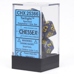 Chessex: Speckled Twilight 7-Die Set | Tacoma Games