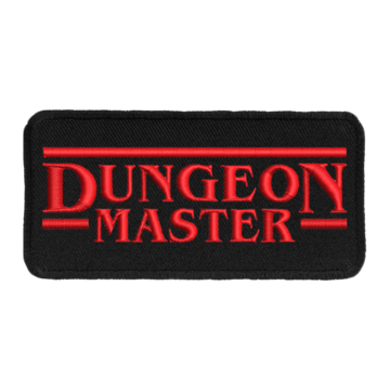 Dungeon Master (Black Border) - Iron-On Patch | Tacoma Games