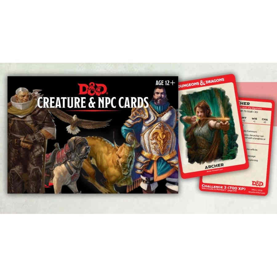 Dungeons & Dragons: Creature & NPC Cards | Tacoma Games
