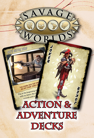 Savage Worlds: Action and Adventure Decks | Tacoma Games