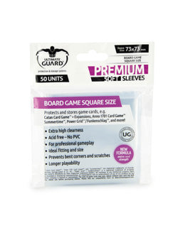 Ultimate Guard Premium Sleeves - Board Game Square (50) | Tacoma Games