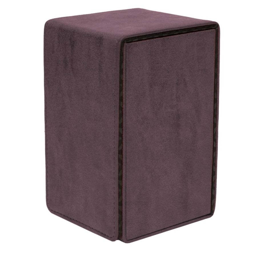 ULTRA PRO: SUEDE COLLECTION ALCOVE TOWER DECK BOX: AMETHYST | Tacoma Games