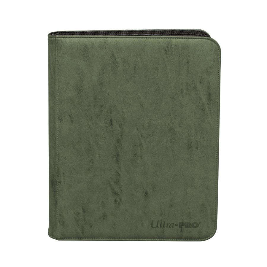 ULTRA PRO: SUEDE COLLECTION 9 POCKET ZIPPERED PRO-BINDER: EMERALD | Tacoma Games