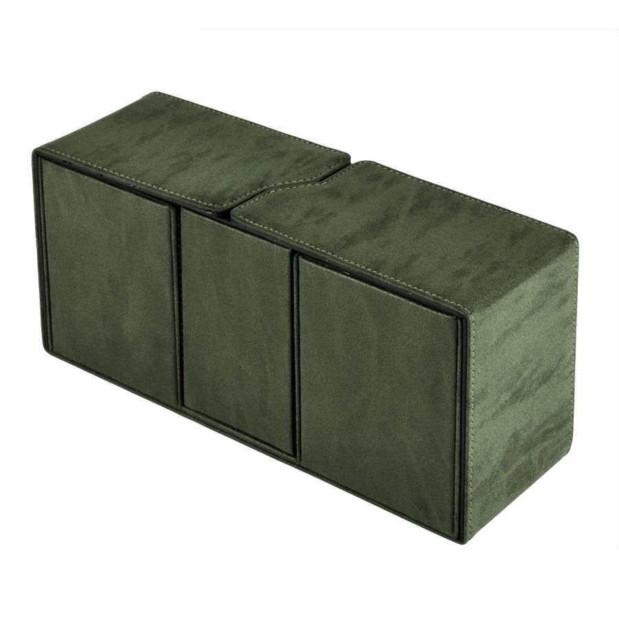 ULTRA PRO: SUEDE COLLECTION ALCOVE VAULT DECK BOX: EMERALD | Tacoma Games