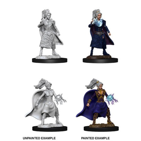 DUNGEONS AND DRAGONS: NOLZUR'S MARVELOUS UNPAINTED MINIATURES -W10-FEMALE HUMAN SORCERER | Tacoma Games