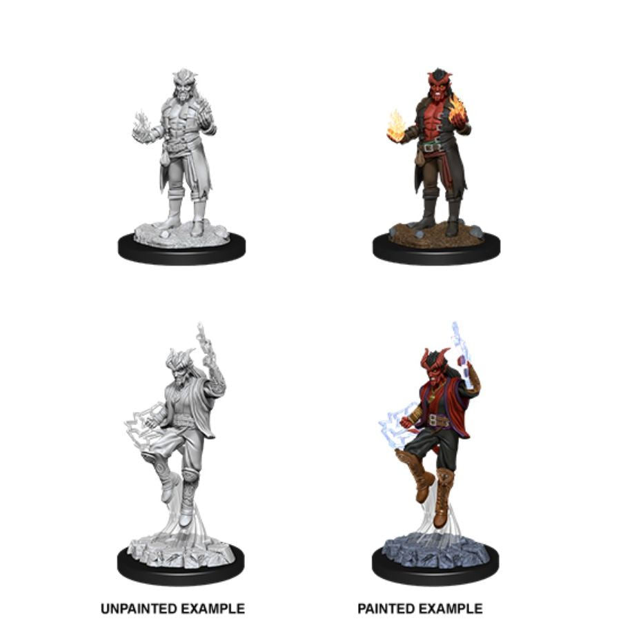 DUNGEONS AND DRAGONS: NOLZUR'S MARVELOUS UNPAINTED MINIATURES: W12 MALE TIEFLING SORCERER | Tacoma Games