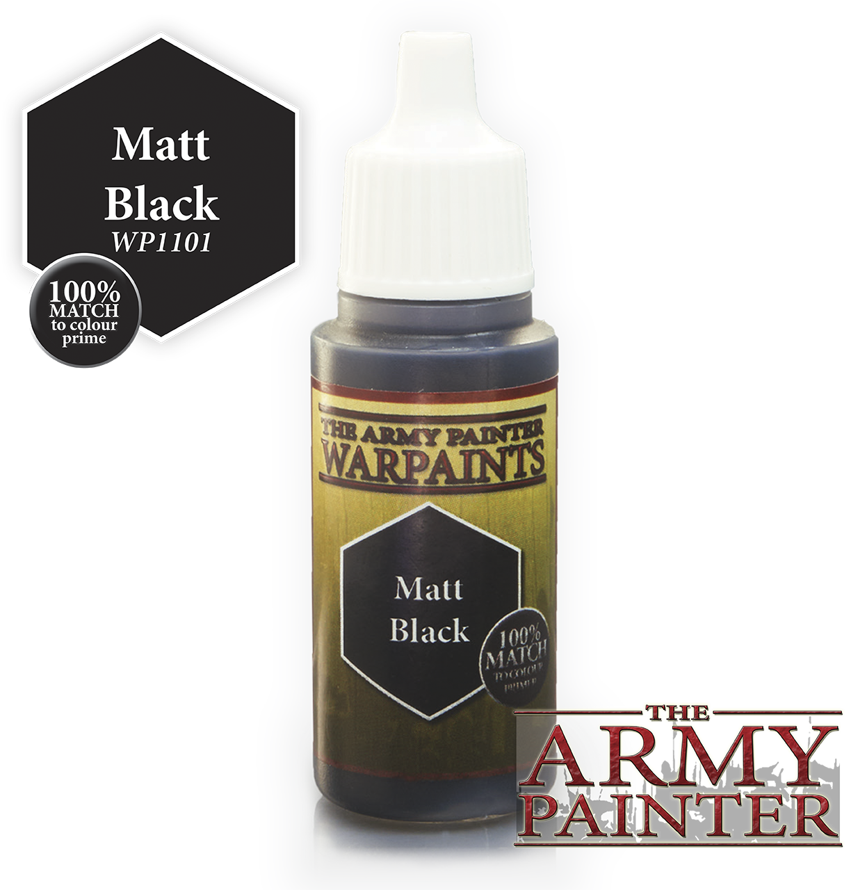 The ARMY PAINTER: Acrylics Warpaint - Matt Black | Tacoma Games