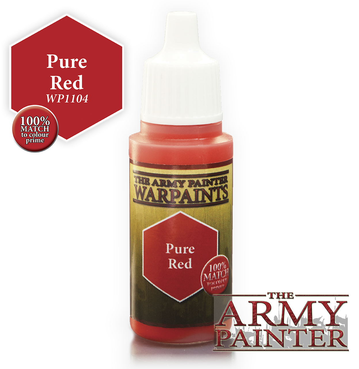 The ARMY PAINTER: Acrylics Warpaint - Pure Red | Tacoma Games