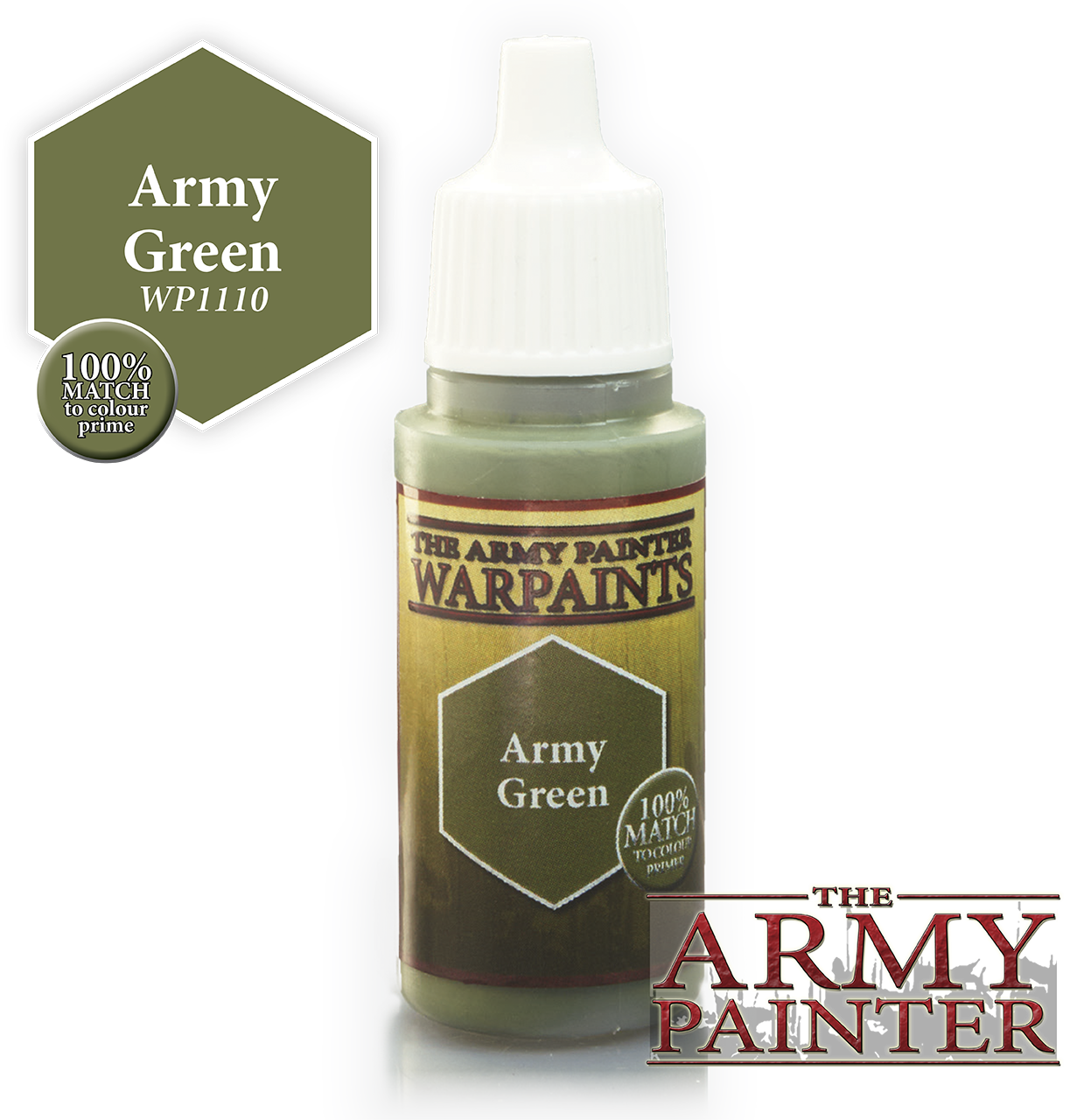 The ARMY PAINTER: Acrylics Warpaint - Army Green | Tacoma Games