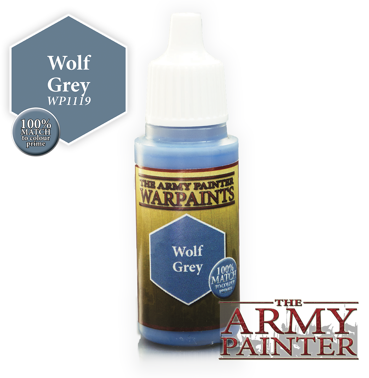 The ARMY PAINTER: Acrylics Warpaint - Wolf Grey | Tacoma Games