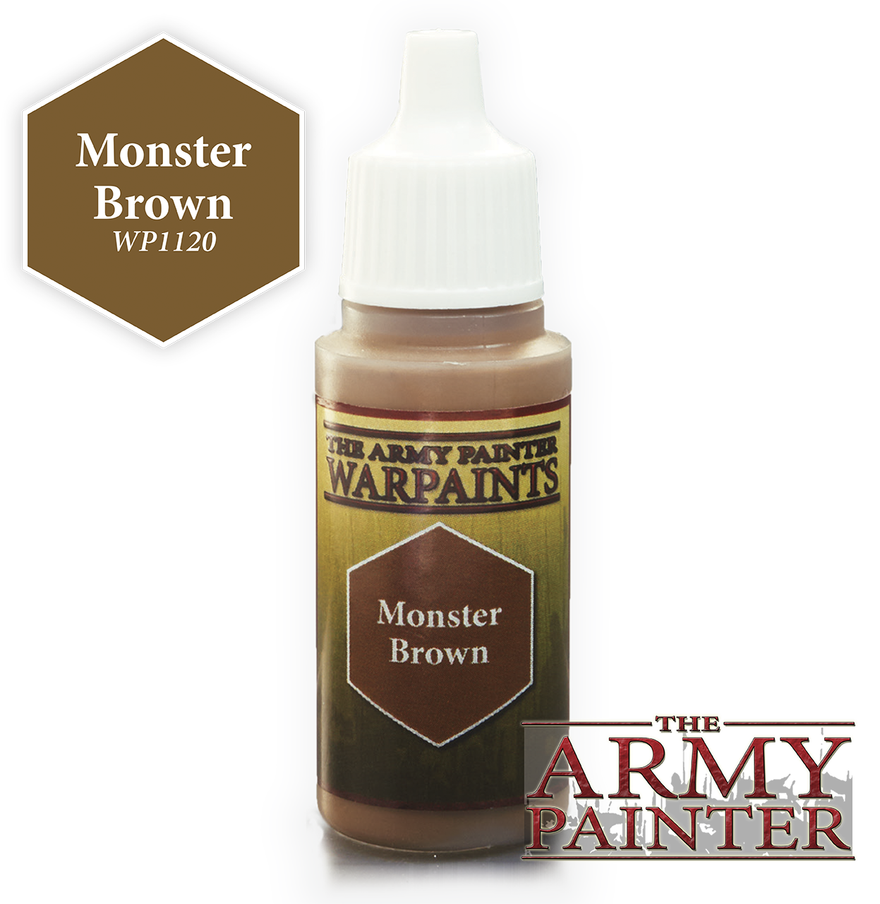 The ARMY PAINTER: Acrylics Warpaint - Monster Brown | Tacoma Games