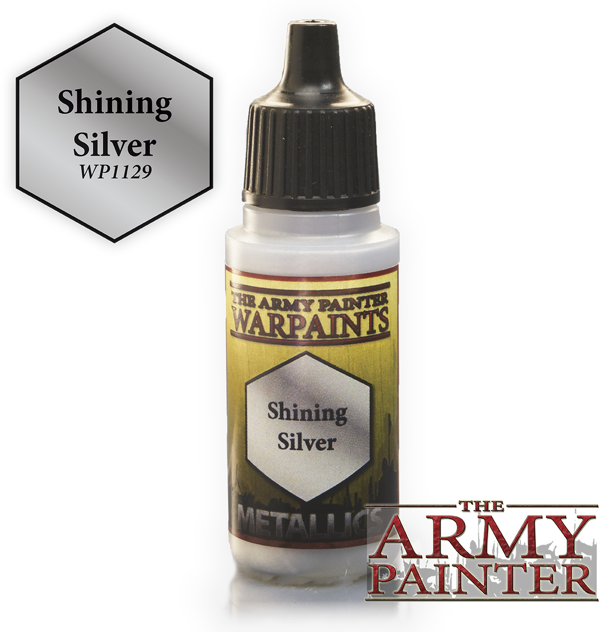 The ARMY PAINTER: Metallics Warpaints - Shining Silver | Tacoma Games