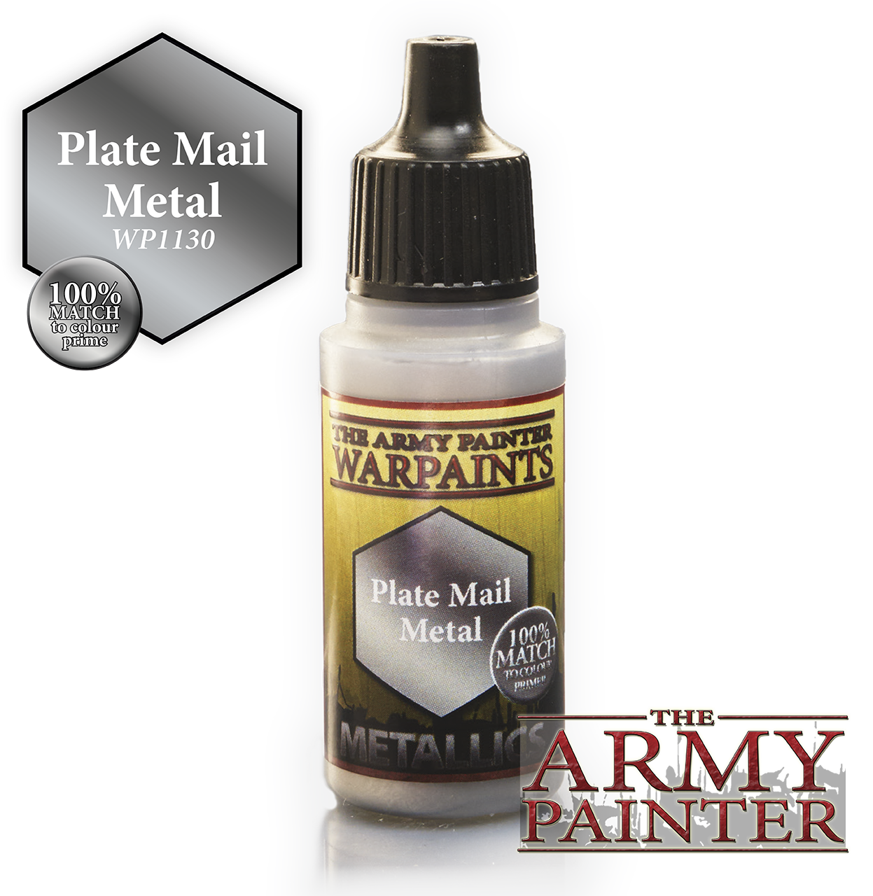 The ARMY PAINTER: Metallics Warpaints - Plate Mail Metal | Tacoma Games