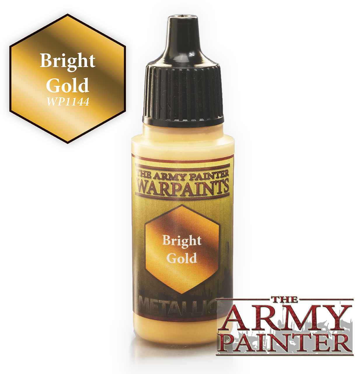 The ARMY PAINTER: Metallics Warpaints - Bright Gold | Tacoma Games