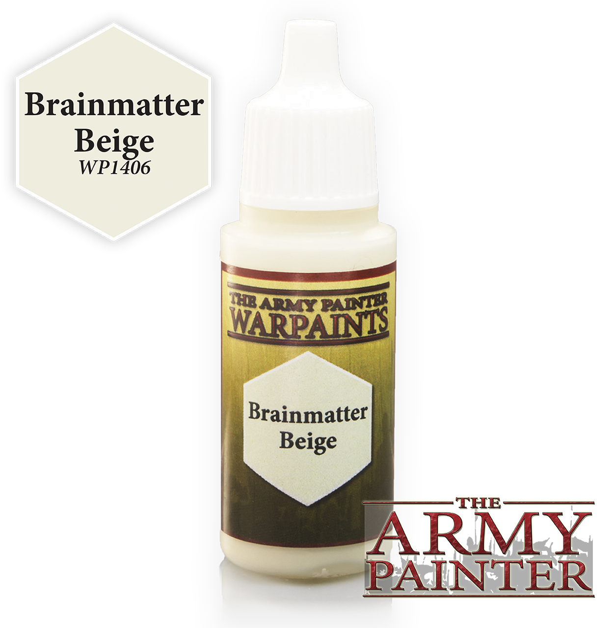 The ARMY PAINTER: Acrylics Warpaint - Brainmatter Beige | Tacoma Games
